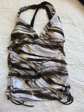 Gossip Collection Halter Ruched Tankini